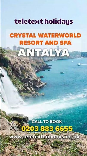 Crystal Waterworld Resort & Spa Antalya | Beachfront Resort 🌊 Waterpark 💦 Pools 🏊
