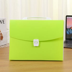 [Hot Item] 13 Pockets Expanding File Folder, Expanding Wallet with Ergonomic Portable Handle/ A4 Letter Size Expandable Wallet/Accordion File Folder-Green