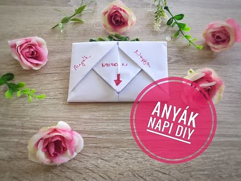 Gyors könnyen elkészíthető Anyák napi ajándék ötlet! DIY | origami | Mothers day gift idea | 2021