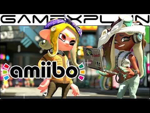 Scanning the Pearl & Marina amiibo in Splatoon 2 (Selfies & First Gear!)
