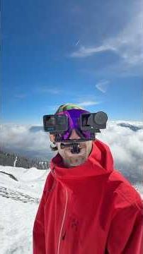 A blind comparison of the DJI Osmo Action 6 and GoPro Hero 13 while skiing ⛷️#djiosmoaction6 #ski