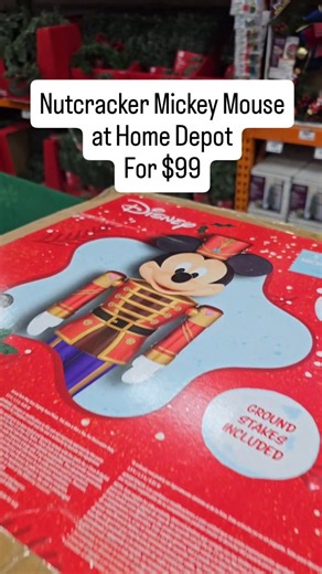 The Nutcracker Mickey Mouse at Home Depot is only available in stores and isn't even listed online. Would you grab him for $99 even if you couldn't find Minnie Mouse to go with him? #disneychristmas #mickeymouse #disney | Serendipity and Spice