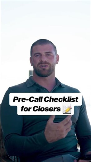 Pre-Call Checklist For Closers #salestraining #salesmindset