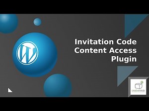 Invitation Code Content Access Plugin for WordPress
