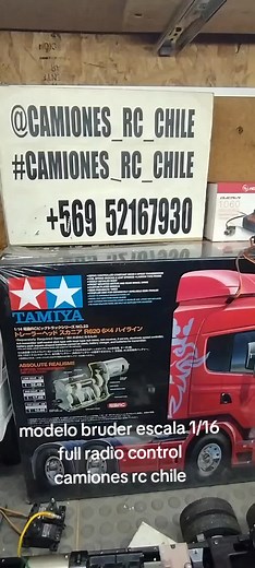 también realizó conversiones de modelos Bruder a radio control #camiones_rc_chile #radiocontrol #bruder