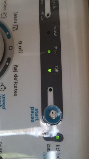 Mabe washing machine error not working spin