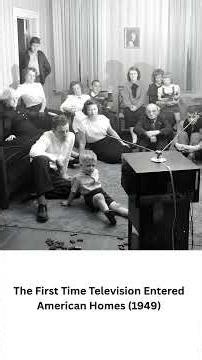 The First Time Television Entered American Homes 1949