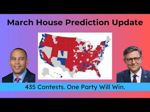 Monthly House Prediction Update! Speaker Jeffries or More of Johnson?