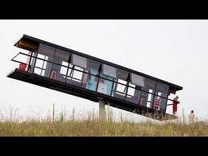 The house that tilts and rotates as you move around in it