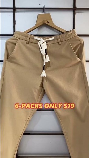 Men's stretchy drawstring pants, easy to wear, adjustable for a perfect fit.