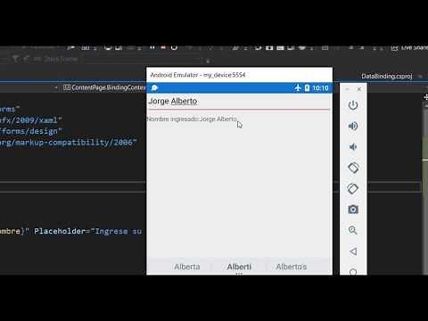 Xamarin.Forms DataBinding(Enlace de datos) Visual Studio Community 2019