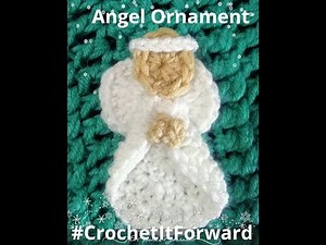 How to Crochet Easy Angel | Crochet Angel Applique | Crochet Angel Applique | Crochet Angel Pattern