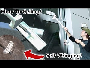 The Mop That Actually CLEANS! | Microfiber Mop Self-Wringing Flat Wet/Dry Mop