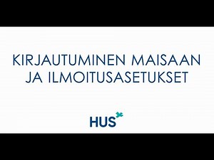 Kirjautuminen Maisaan