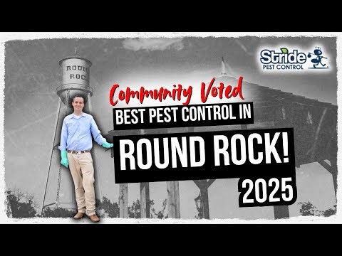 2025 Best Pest Control Company in Round Rock Award - Stride Pest Control Awarded 1st Place
