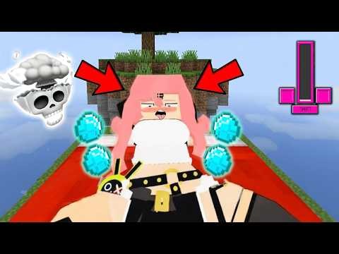 Jenny Zero-Two Tyan are TRAPPED by Diamonds in Minecraft Skyblock... Then THIS Happened!