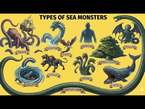 TYPES OF SEA MONSTERS EXPLAIN | ALL TYPES OF SEA MONSTERS