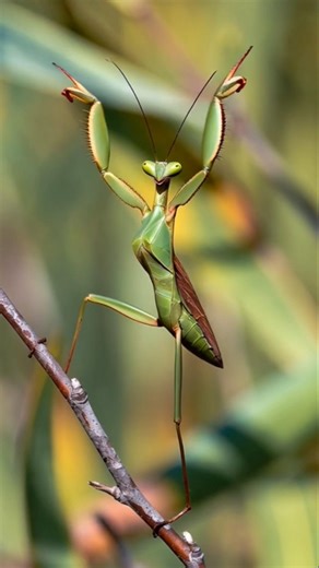 When a Praying Mantis Starts Dancing 😂