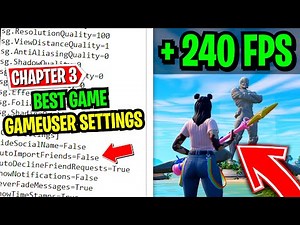 Best Game User Settings in Fortnite Chapter 3! 🚀(Reduce Input Delay + FPS BOOST!)