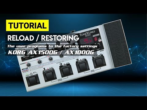 cara reset/reload/restoring korg ax1500g/ax1000g to the factory settings