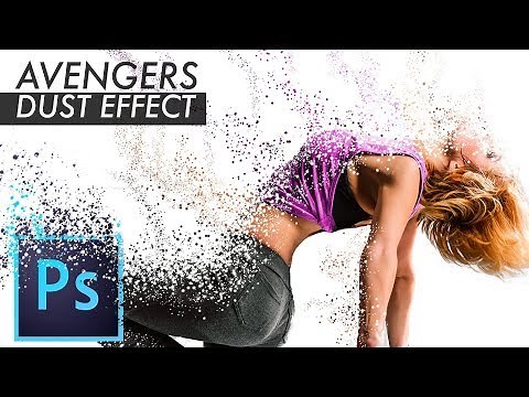 REALISTIC AVENGERS DUST effect in Photoshop. End game / Infinity Wars