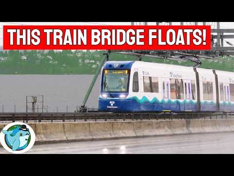 I Rode Seattle's New Light Rail On a FLOATING BRIDGE