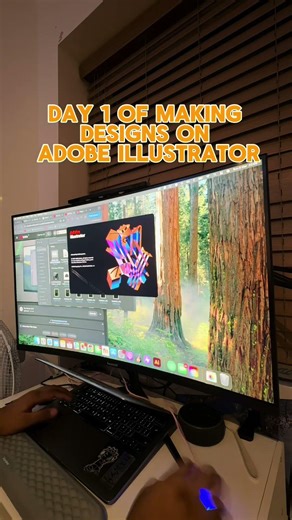 Day 1 of making designs in adobe illustrator