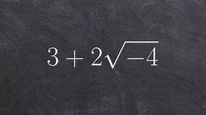Tutorial - Simplifying an expression by rewriting it with the imaginary unit i ex 10, 3 + 2 root(-4)