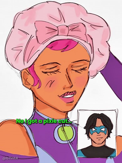 They’re still canon in my head😓🩷#starfire #nightwing #dcuniverse #teentitans #fanart