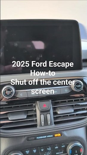 2025 Ford Escape - Infotainment screen - Calm screen & Dark screen #shorts