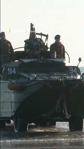 D-Day: Piper marks 80 years to the moment British troops landed on Gold Beach
