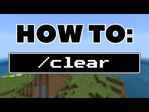 How to do the /clear command in Minecraft!