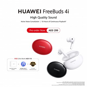 768 reactions · 19 shares | Pre-order HUAWEI FreeBuds 4i now for AED 299 & get FREE gifts worth AED 178. Experience high quality sound with active noise cancellation. Enjoy a long battery life with 10 hours of continuous music playback. | Huawei Mobile | Facebook
