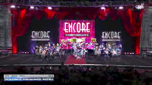 California All Stars - White Gold [2025 L1 Senior - Small Day 2] 2025 Encore Grand Nationals