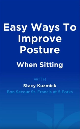 Ready to ditch those slouchy tendencies? 😉 Here's a golden chance to revamp your posture with these simple tips from Stacy Kuzmick. It's all about getting in sync with your body alignment. Let's rock the journey to better posture together! 🪑👌 | Bon Secours