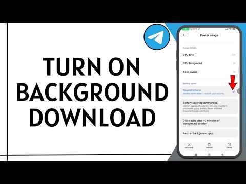 How To Turn On Background Download In Telegram