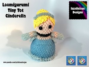 Rainbow Loom Loomigurumi Tiny Tot Cinderella made w/ Rainbow Loom Bands
