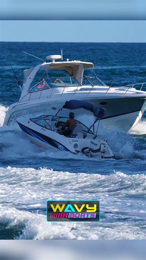Haulover Inlet | Small boat just trying to survive the boat traffic at Haulover Inlet. 😳 Did we film your boat? Get your video here ➡️ www.wavyboats.net... | Instagram