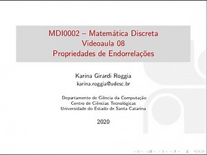 Matemática Discreta - Propriedades de Endorrelações