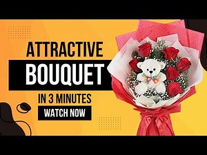 DIY Teddy Bear Bouquet With Flowers - How to Make a Cute Gift