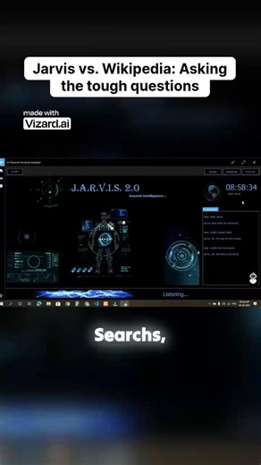 I asked Jarvis vs Wikipedia the same question 😳 | JARVIS | AI Assistant #ai #python #nvidia #jarvis