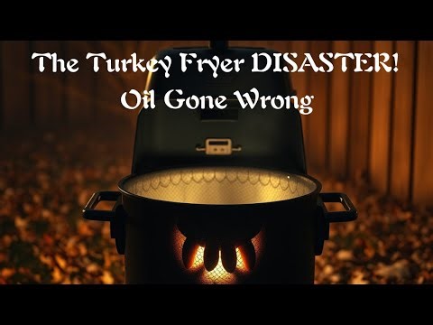 The Turkey Fryer DISASTER! Oil Gone Wrong