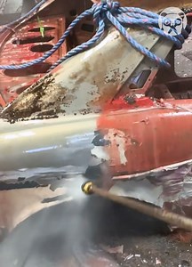 Pressure washing away car's paint after chemical bath Partner: minute_of_dangle | Genius Panda