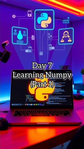 #day7 #numpy #python #programming #datascience #artificialintelligence #machinelearning #ytshorts
