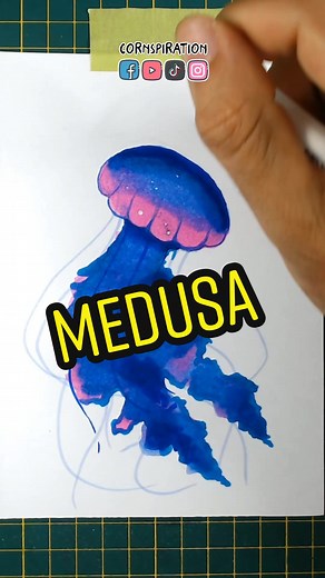 Cómo dibujar una medusa fácil - Tutorial de arte