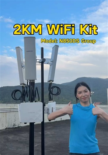 WOBICOM N850DS: Starlink-Ready 360° WiFi for WISPs & Remote Sites