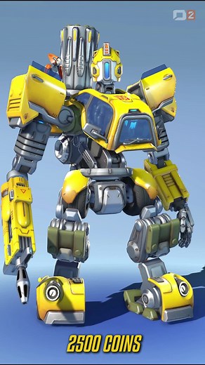 Bumblebee Bastión Skin in OVERWATCH 2 - Transformers Crossover