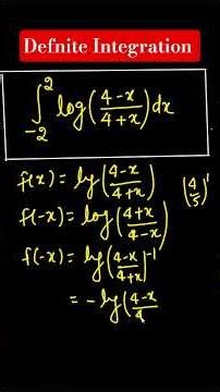 Defnite Integration|Even andodd Function|Properties Of Integration| #shorts #viral #maths #education
