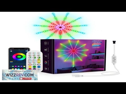 Garvee 12in 20in LED Strip Lights with Remote Control App Control ICRGB Colorful