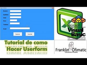 Como hacer un userform en excel Visual Basic Parte 1
